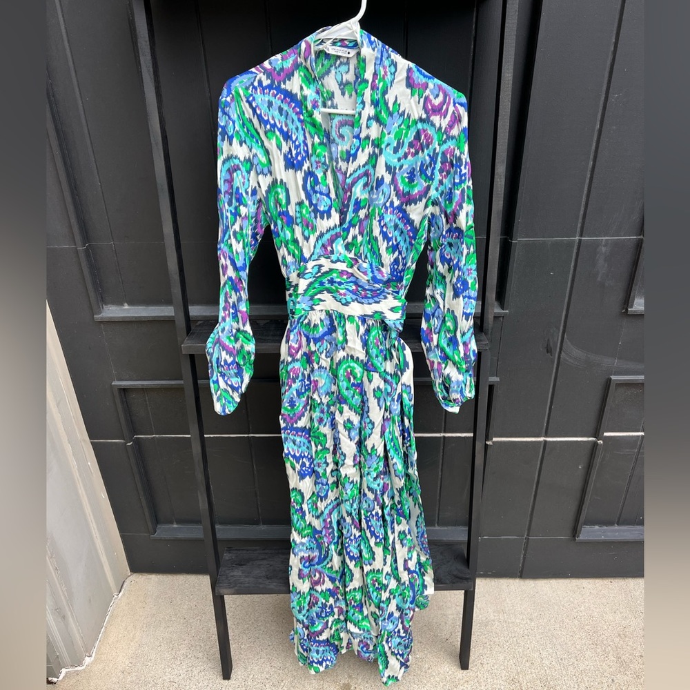 Zara wrap maxi dress